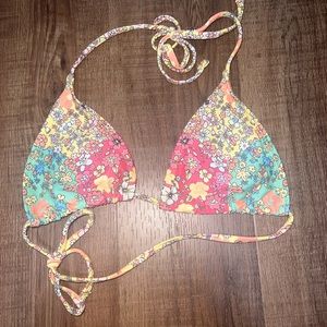 floral bikini top